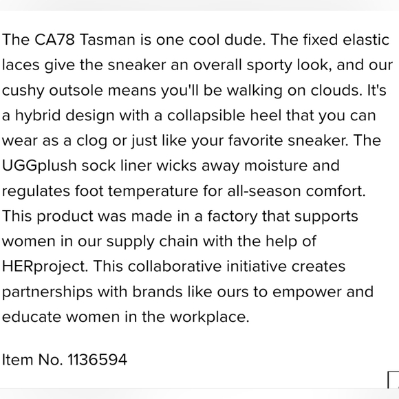 UGG CA78 Tasman Men's 9 Shaded Clover/Black - Picture 7 of 8